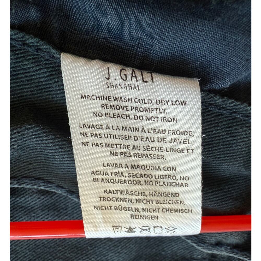 J Galt Brandy Melville Shanghai Cargo Pants Black Wide Leg Utility Y2K Sz Sm - Picture 7 of 11